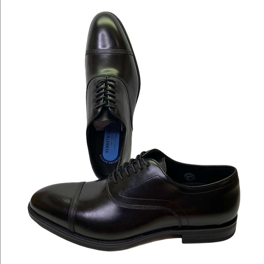 Kenneth Cole lace up cap toe leather oxfords NEW